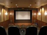 Interior view home theater