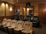 Interior view home theater