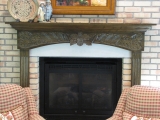 Custom fireplace mantle