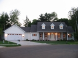Front view at night
